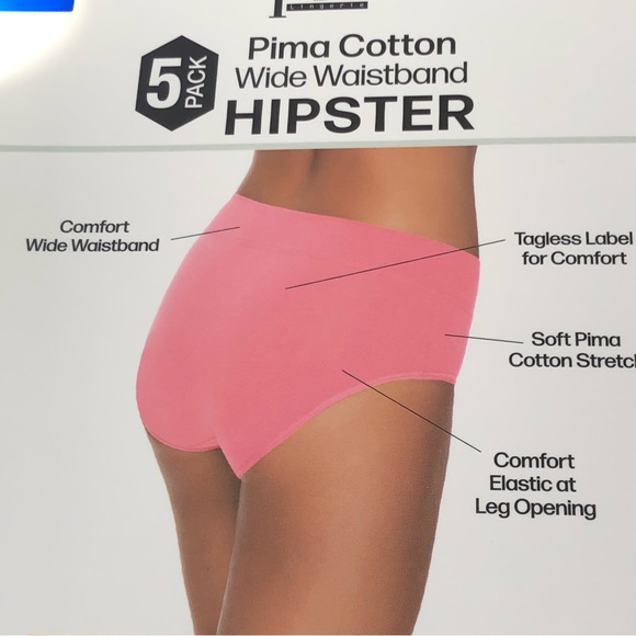 FELINA 5 PACK PIMA COTTON HIPSTER - Picture 6 of 9